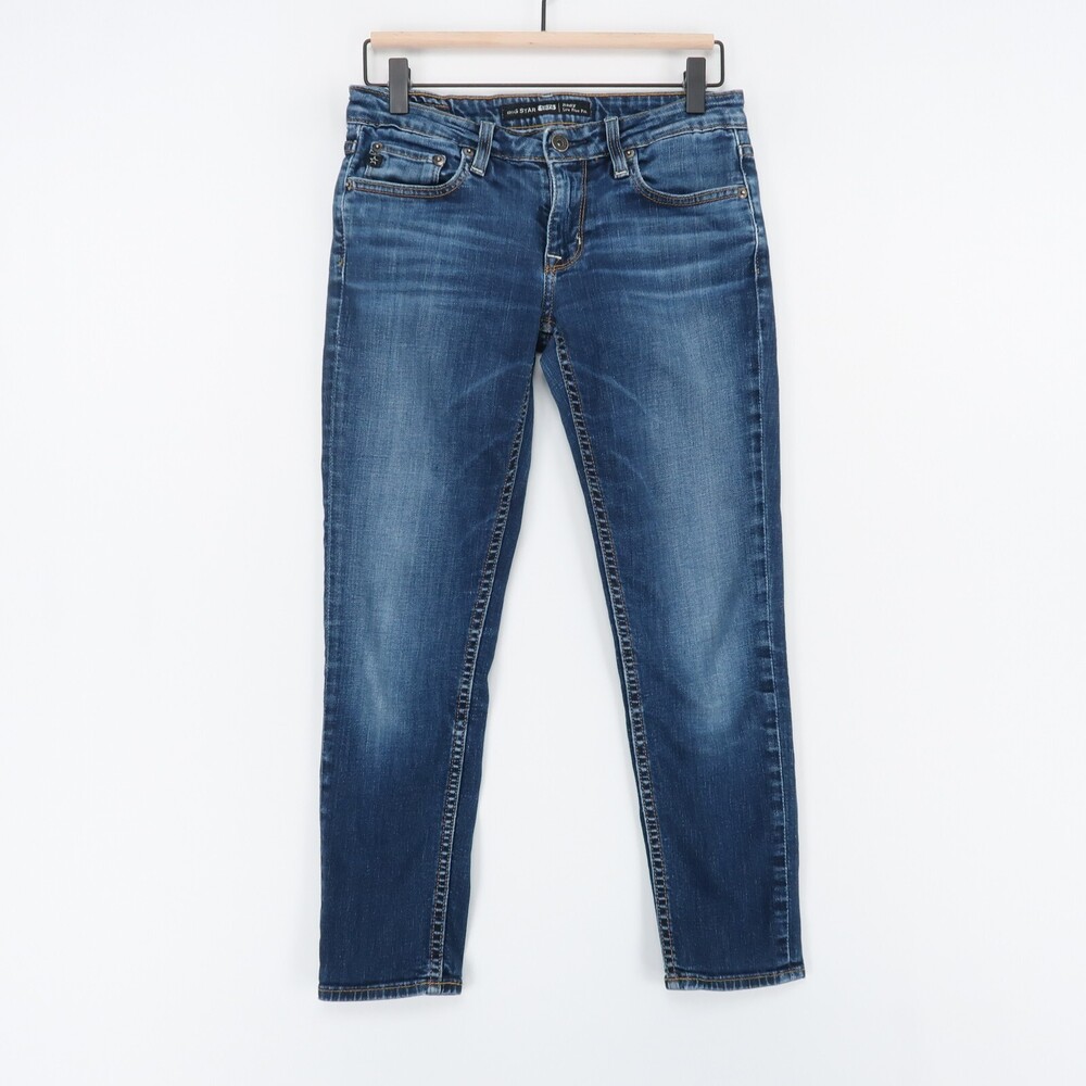 Big Star Remy Jeans Womens 26 Blue Low Rise Skinny Flap Pocket Medium Wash
